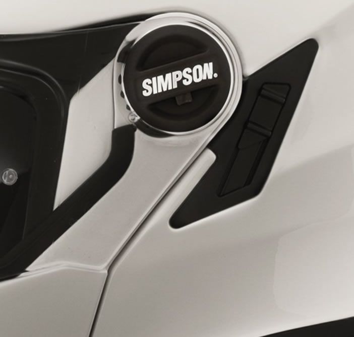 Simpson Darksome Modular Helmet - White