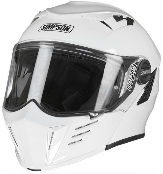 Simpson Darksome Modular Helmet - White