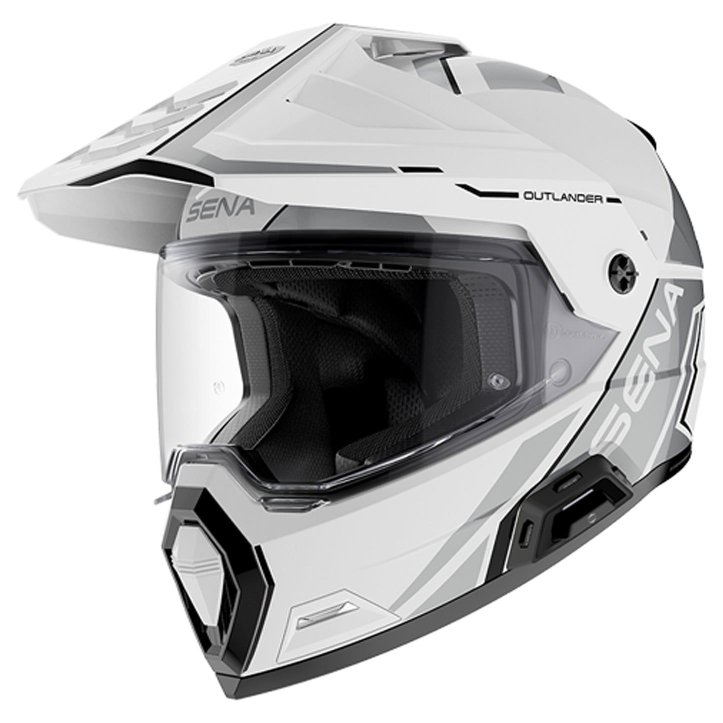 Sena Outlander Smart Adv Dual-Sport Helmet - White