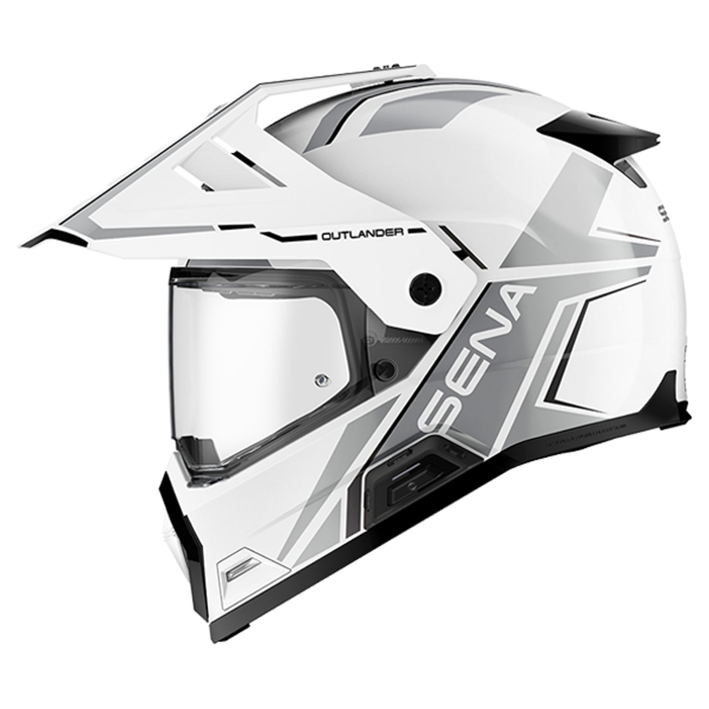 Sena Outlander Smart Adv Dual-Sport Helmet - White