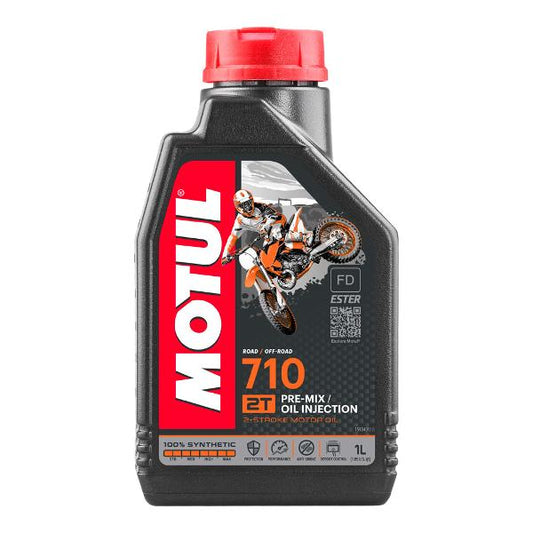 Motul 710 2T 2-Stroke Ester Synthetic Engine Oil - 1L