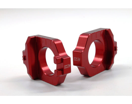 Works Connection Axle Blocks - Red
