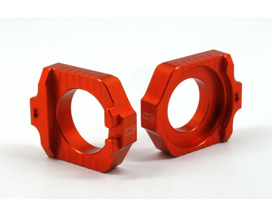 Works Connection Axle Blocks - Orange