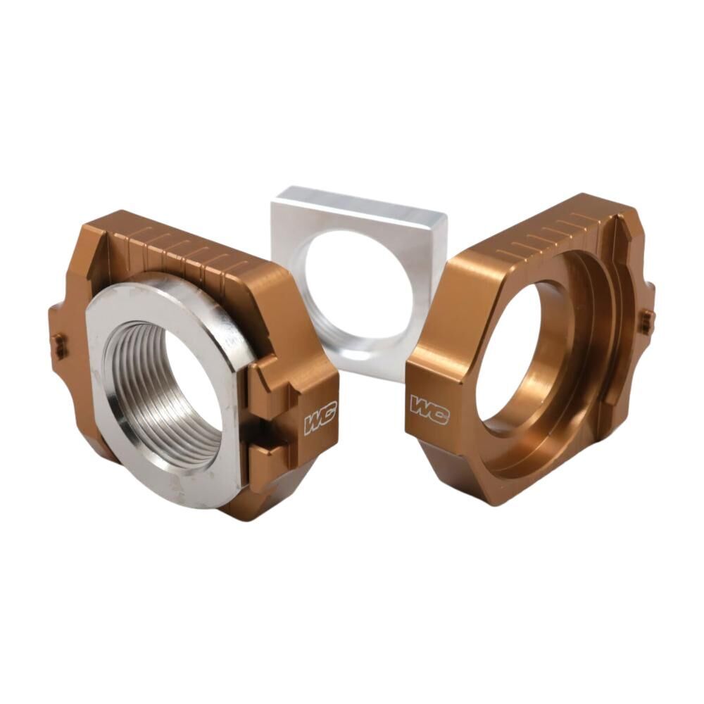 Works Connection Axle Blocks - Gold