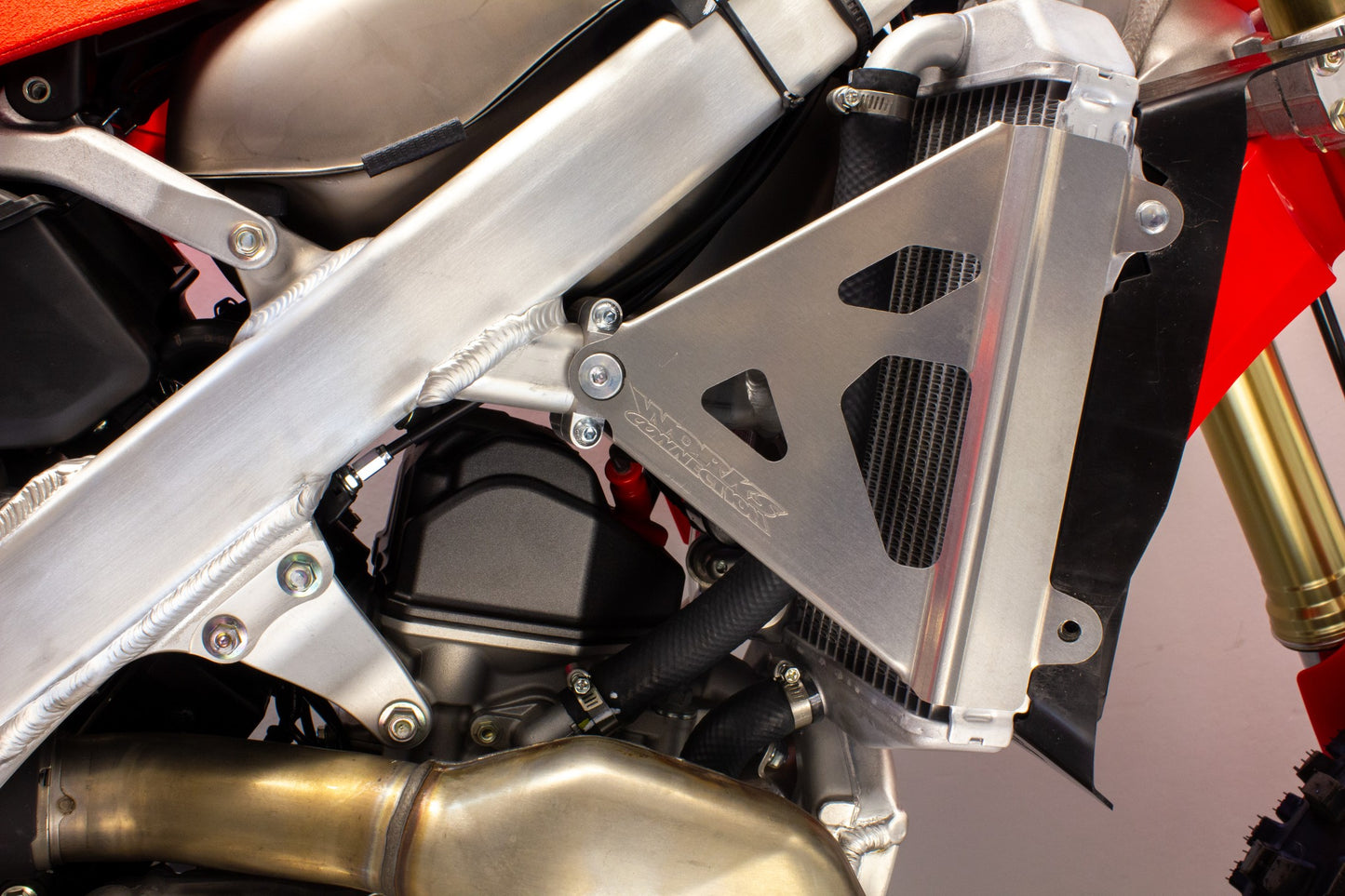 Works Connection Radiator Braces - Silver