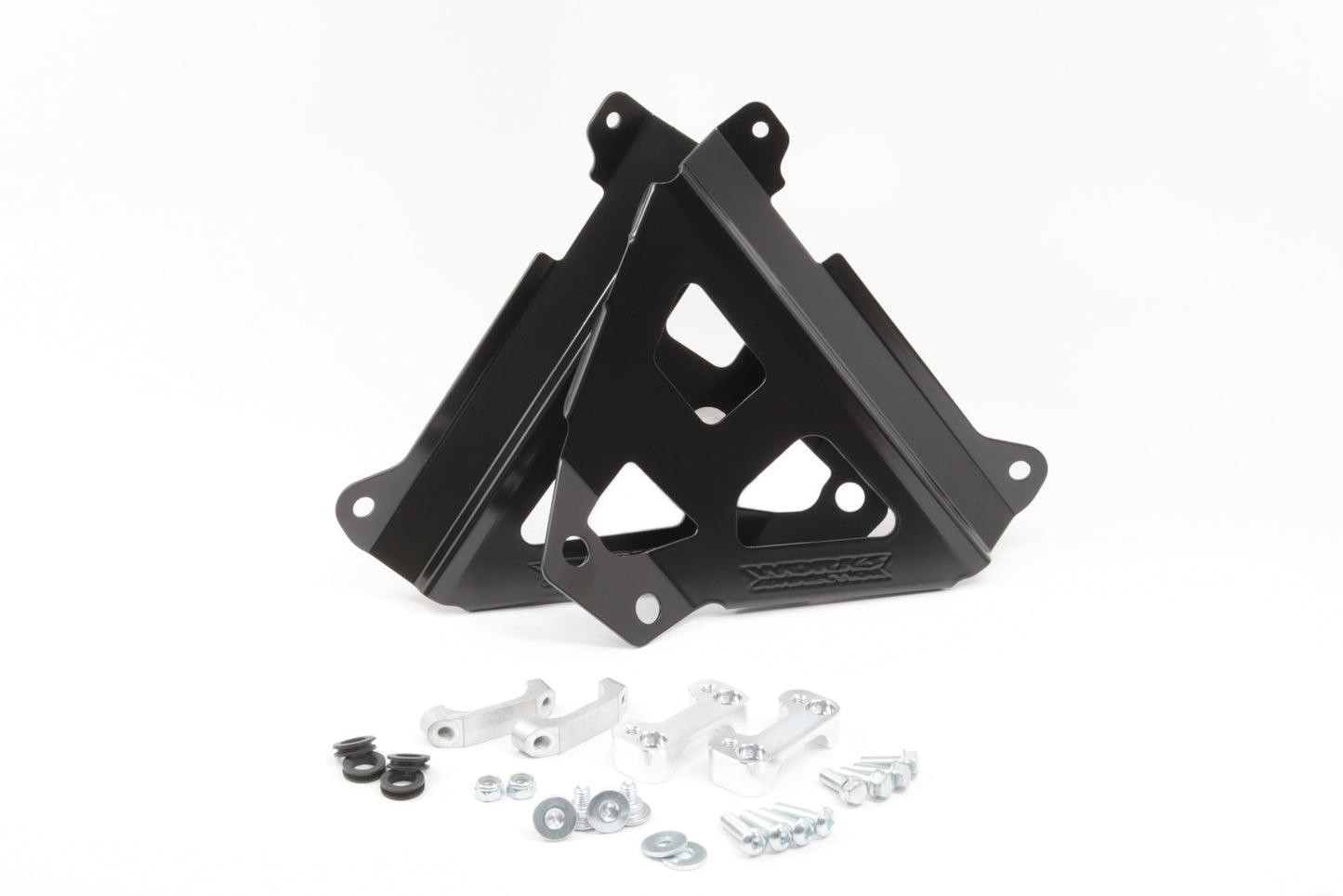 Works Connection Radiator Braces - Black