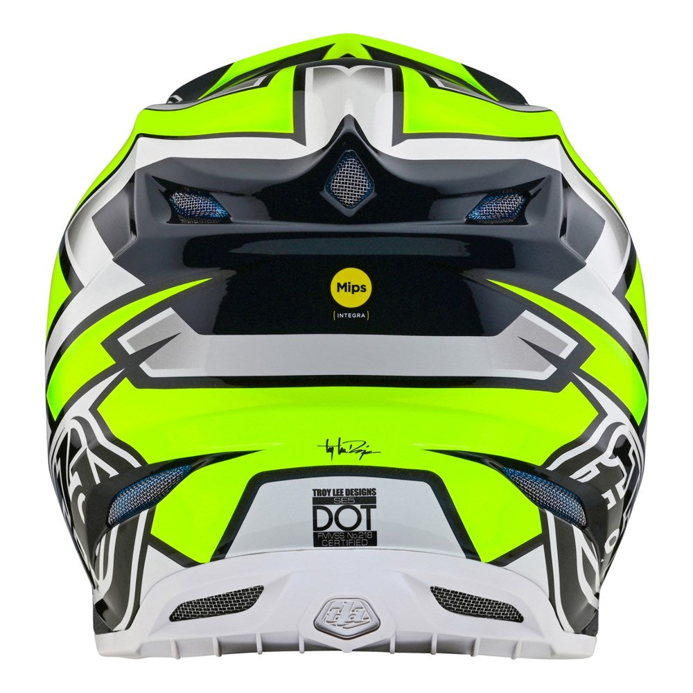 Troy Lee Designs 24.1 SE5 Composite Ever Helmet - Grey/Yellow - Medium