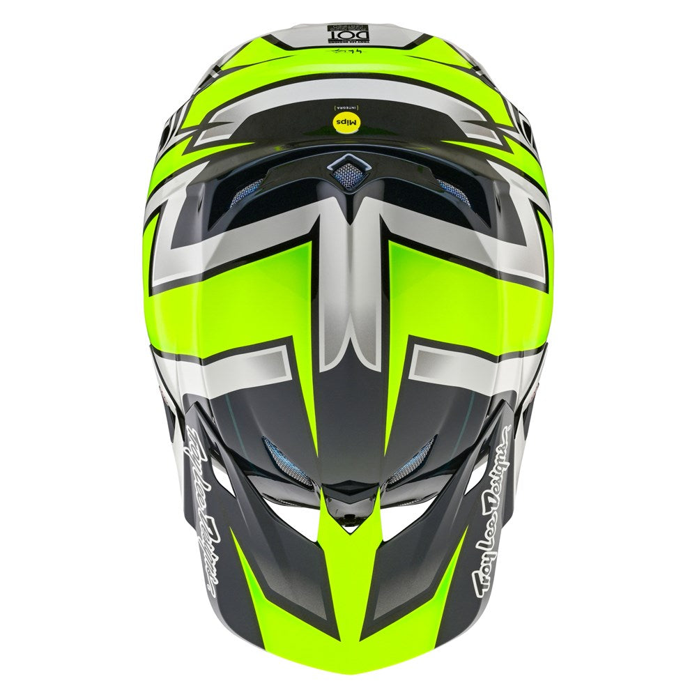 Troy Lee Designs 24.1 SE5 Composite Ever Helmet - Grey/Yellow - Medium