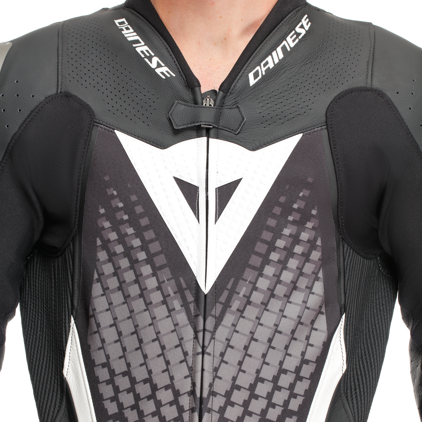 Dainese Laguna Seca 6 1-Piece Perforated Suit - Black / White / Anthracite
