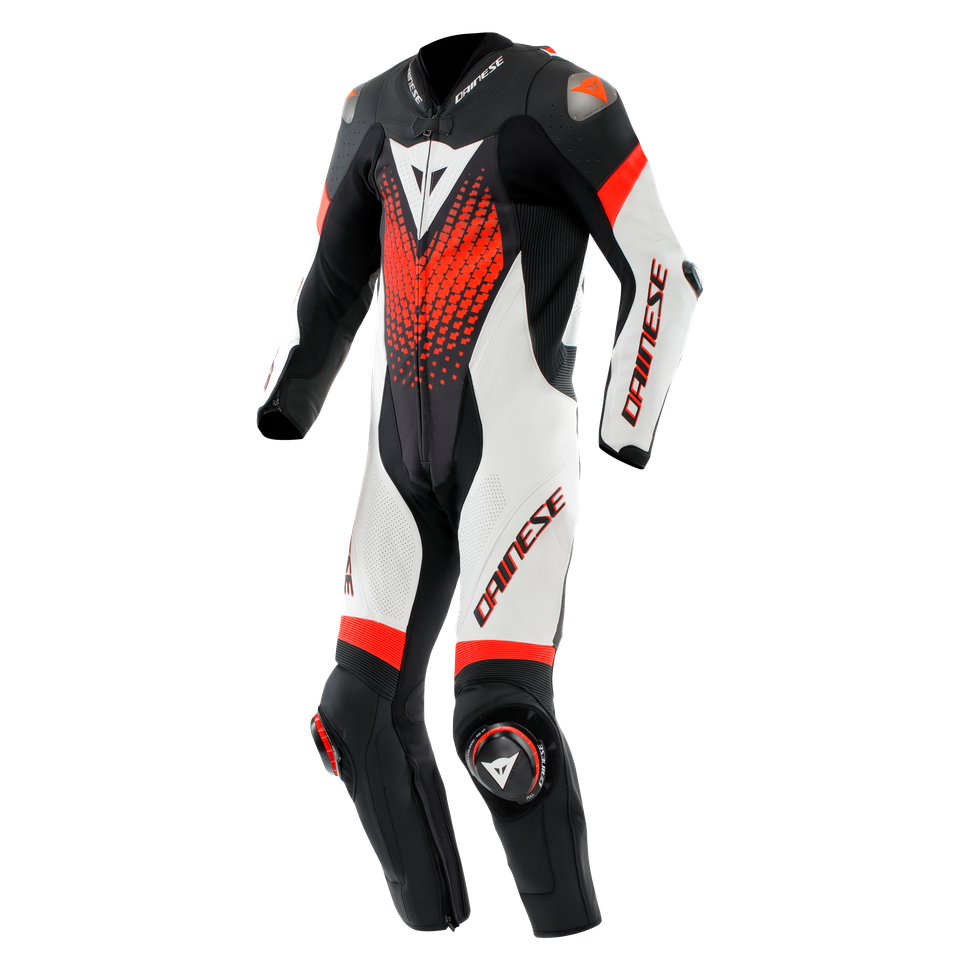 Dainese Laguna Seca 6 1-Piece Perforated Suit - Black / White / Red