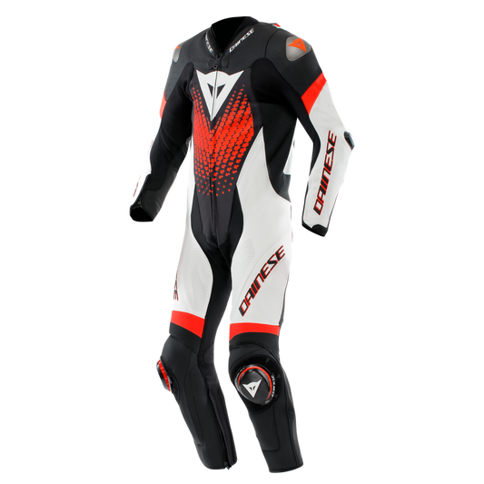 Dainese Laguna Seca 6 1-Piece Perforated Suit - Black / White / Red