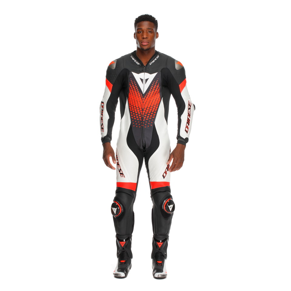 Dainese Laguna Seca 6 1-Piece Perforated Suit - Black / White / Red