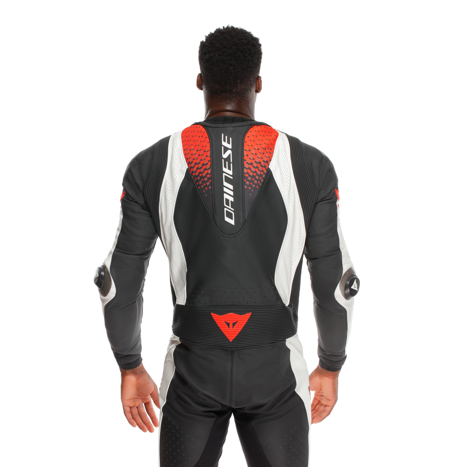 Dainese Laguna Seca 6 1-Piece Perforated Suit - Black / White / Red