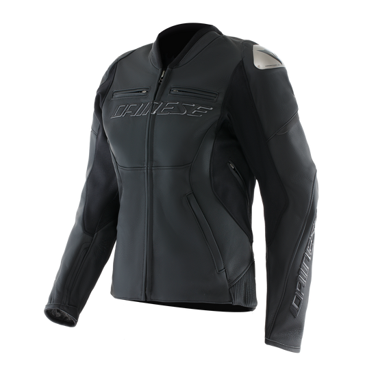 Dainese Racing 5 Perforated Ladies Leather Jacket - Black