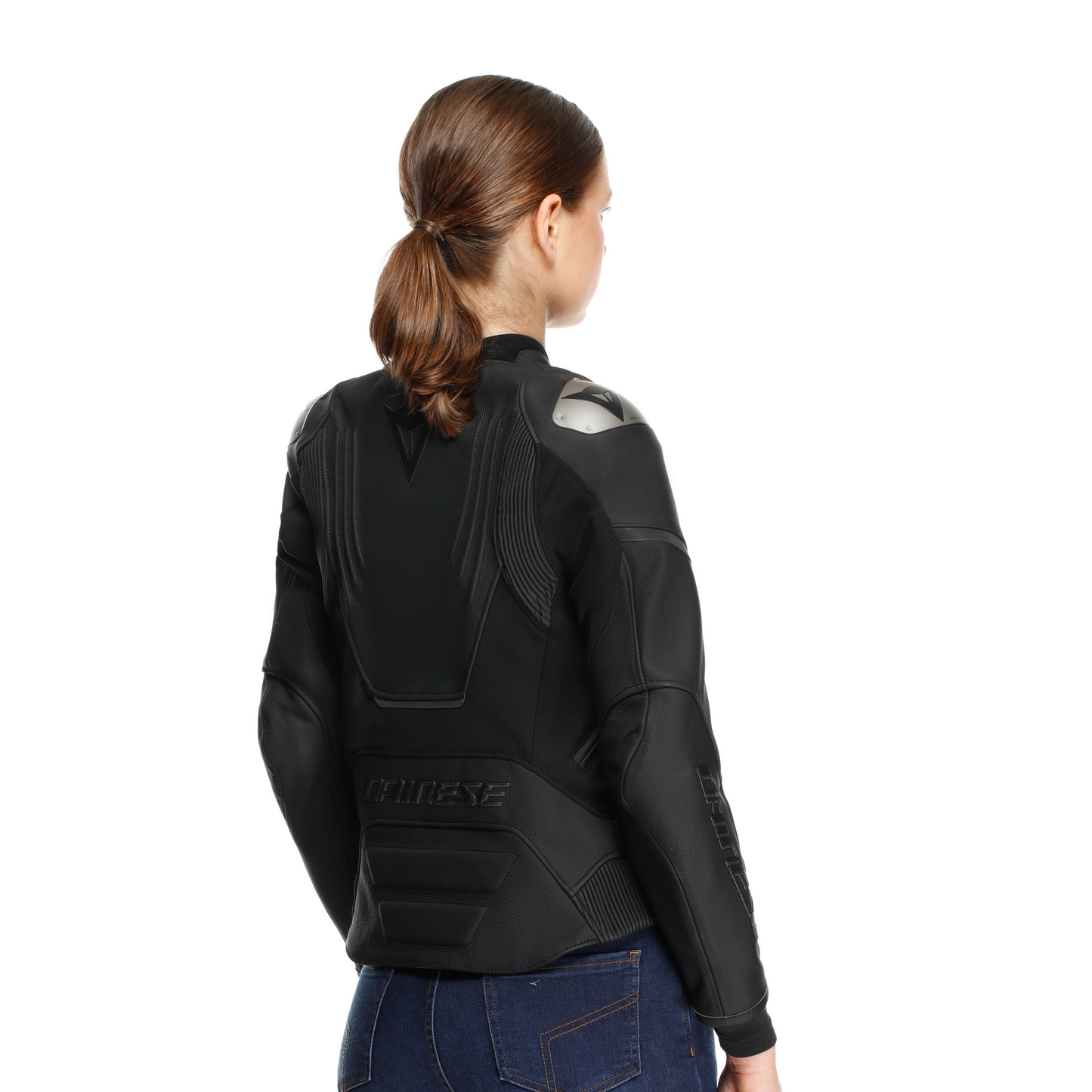 Dainese Racing 5 Perforated Ladies Leather Jacket - Black