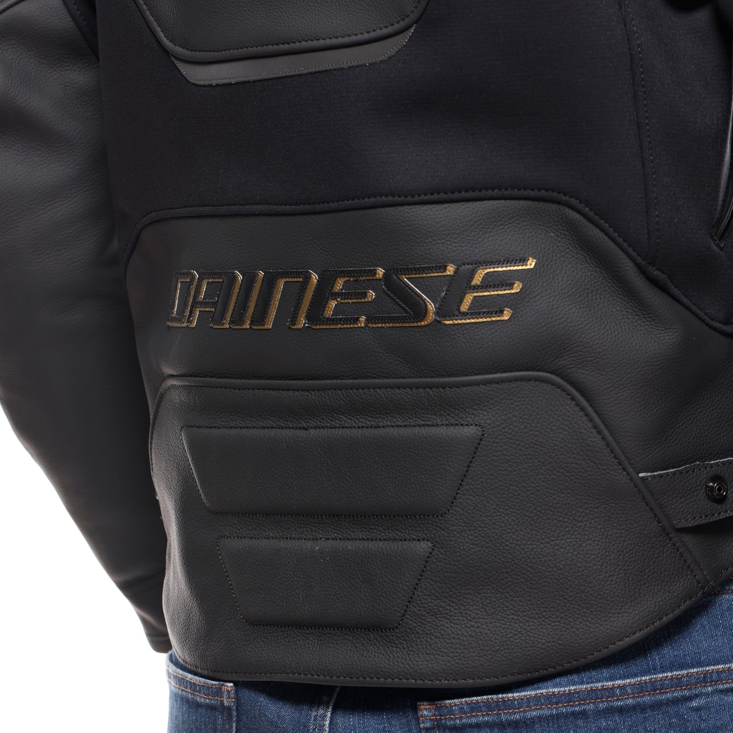 Dainese Racing 5 Leather Jacket - Black / Gold