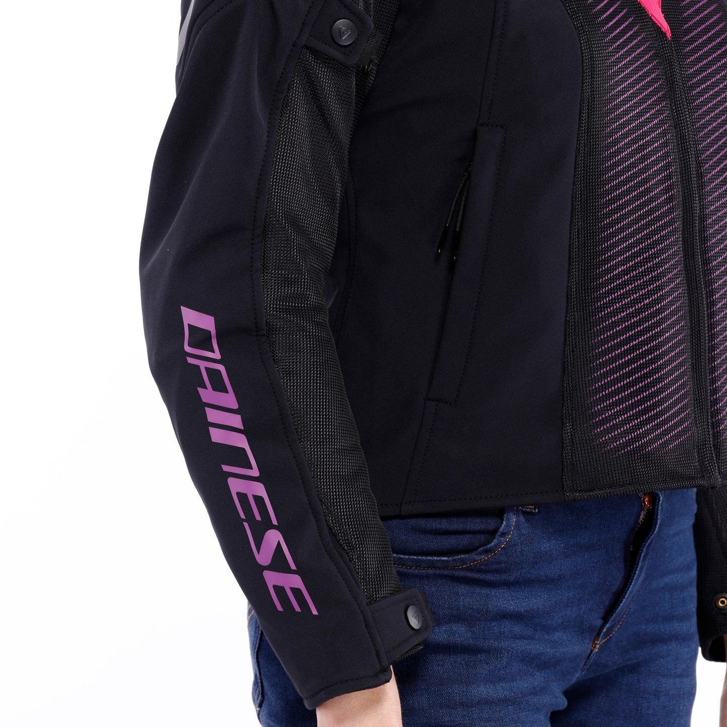 Dainese Women's Super Sprint Air Tex Jacket - Black / Pink