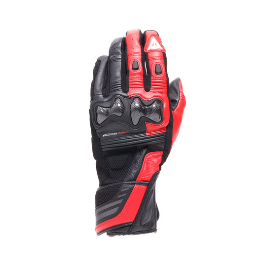 Dainese Reacto Carbon Gloves Long - Black / Red