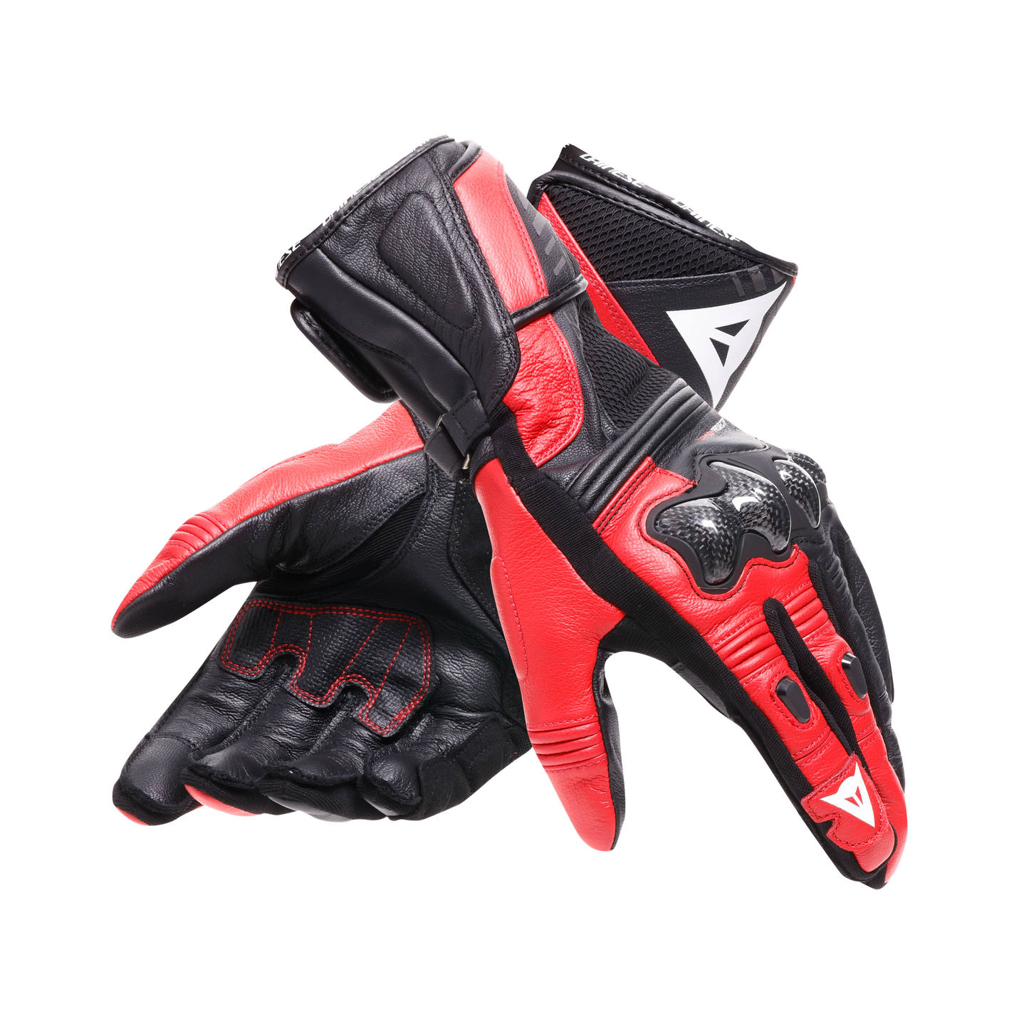 Dainese Reacto Carbon Gloves Long - Black / Red