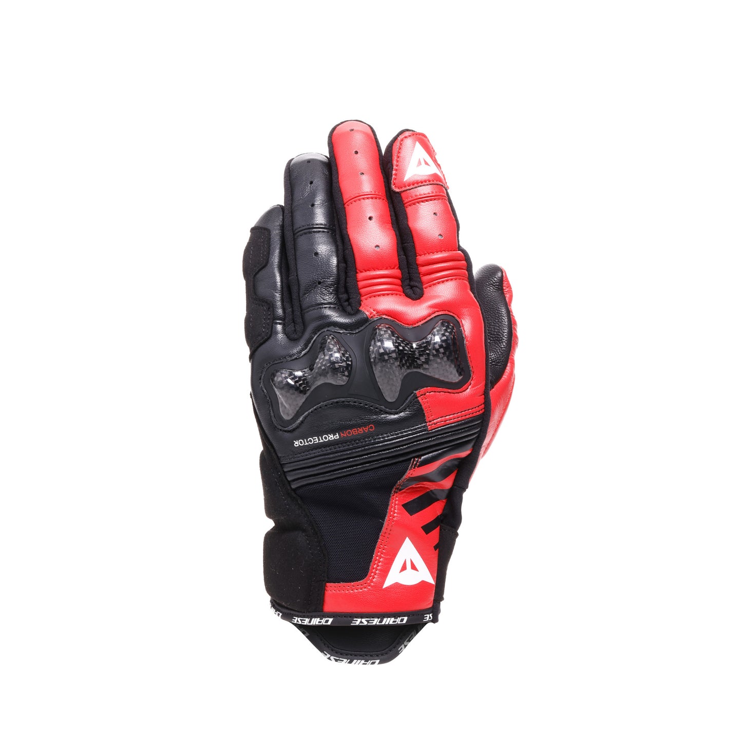 Dainese Reacto Carbon Gloves Short - Black / Red