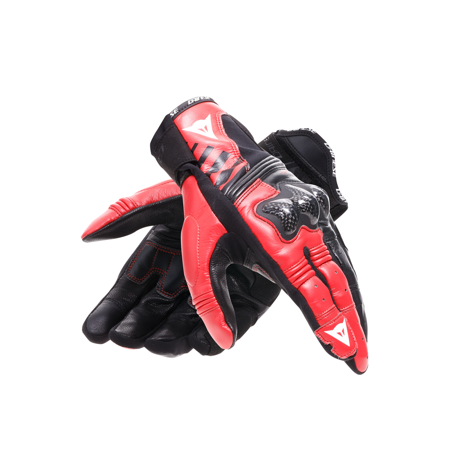 Dainese Reacto Carbon Gloves Short - Black / Red