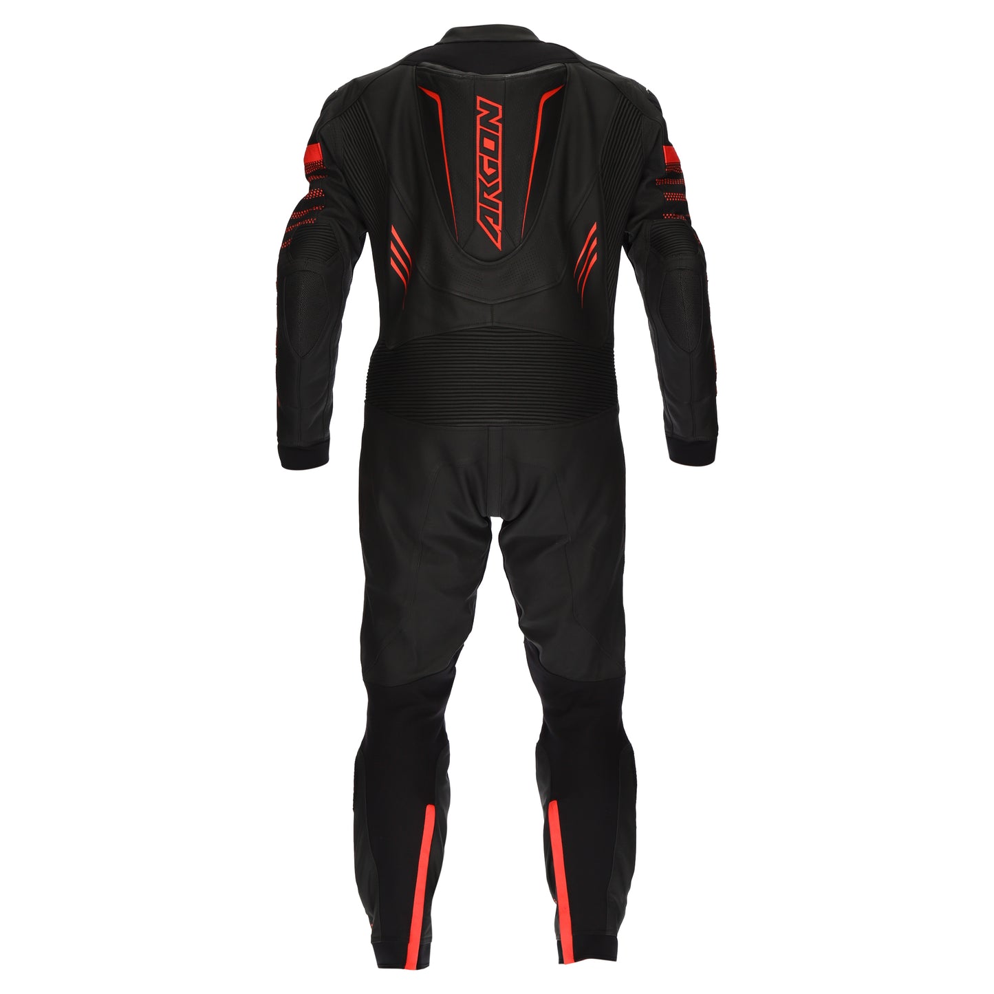 Argon Pursuit 1-Piece Leather Race Suit - Black / Red