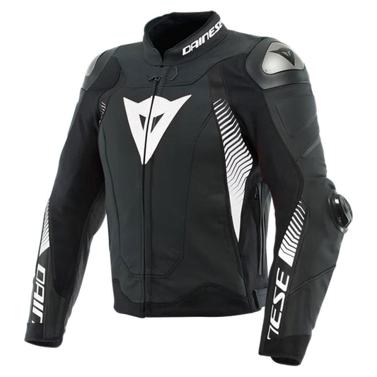 Dainese Super Speed 4 Leather Jacket - Black / White