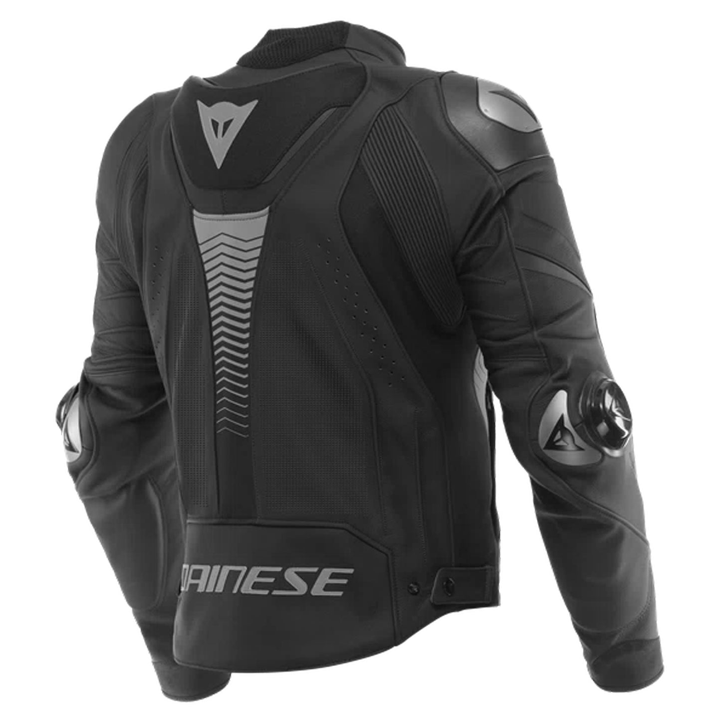 Dainese Super Speed 4 Leather Perforated Jacket - Black / Grey