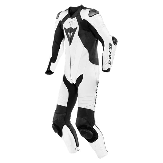Dainese Laguna Seca 5 1-Piece Perforated Leather Race Suit - White / Black