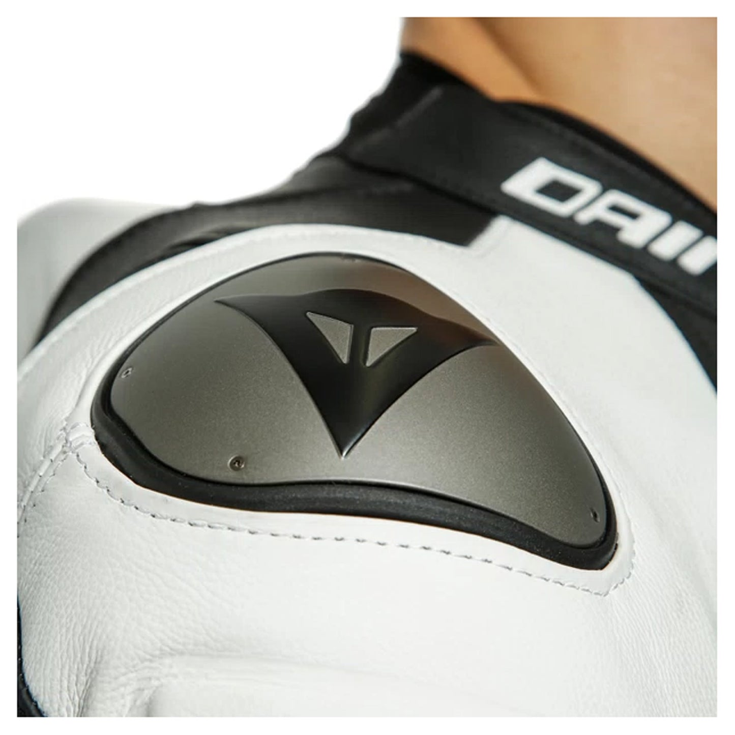 Dainese Laguna Seca 5 1-Piece Perforated Leather Race Suit - White / Black