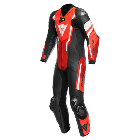 Dainese Misano 3 D-Air 1-Piece Perforated Airbag Suit - Black / Red