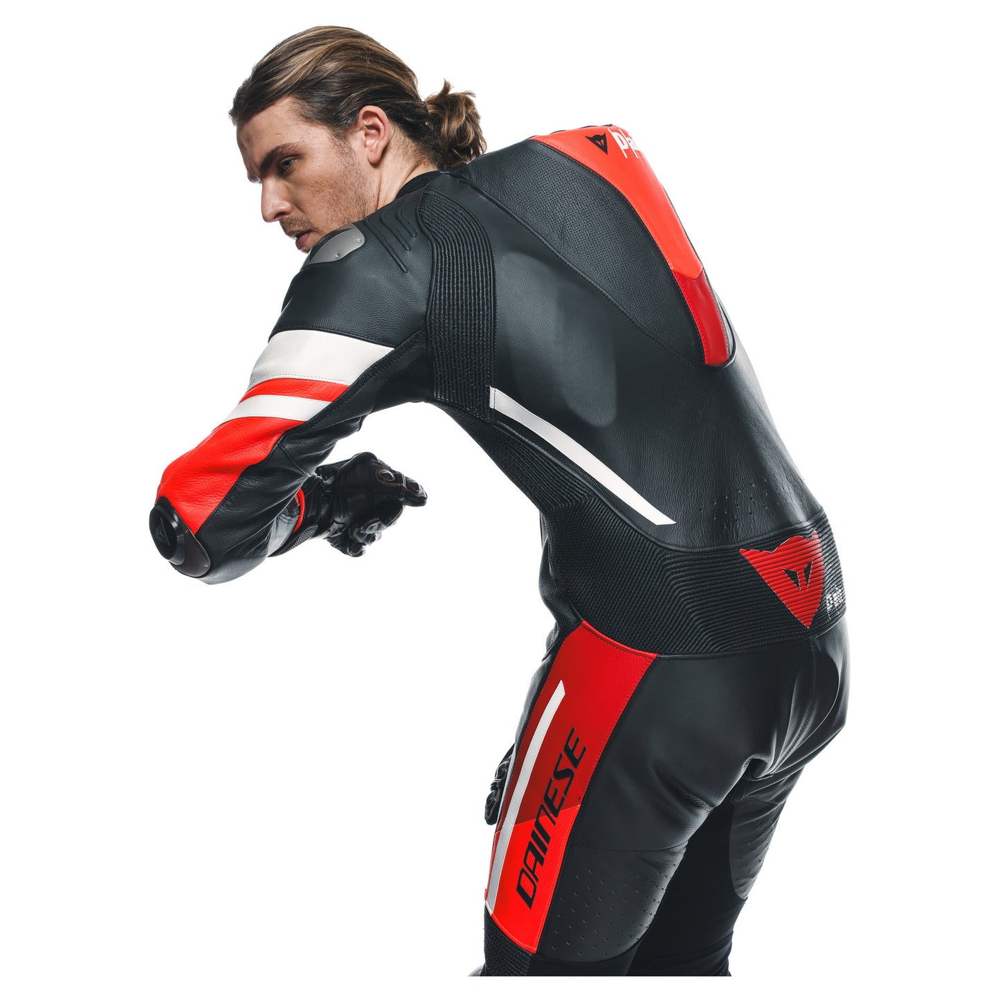 Dainese Misano 3 D-Air 1-Piece Perforated Airbag Suit - Black / Red