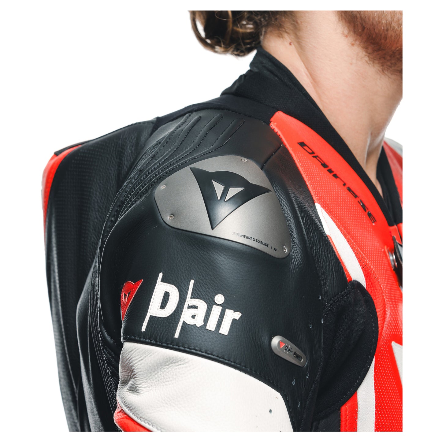 Dainese Misano 3 D-Air 1-Piece Perforated Airbag Suit - Black / Red