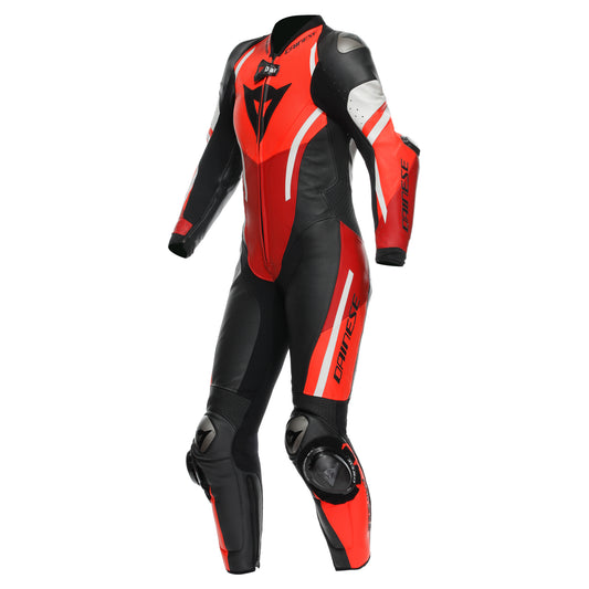 Dainese Misano 3 Women's D-Air 1-Piece Perforated Airbag Suit - Black / Red