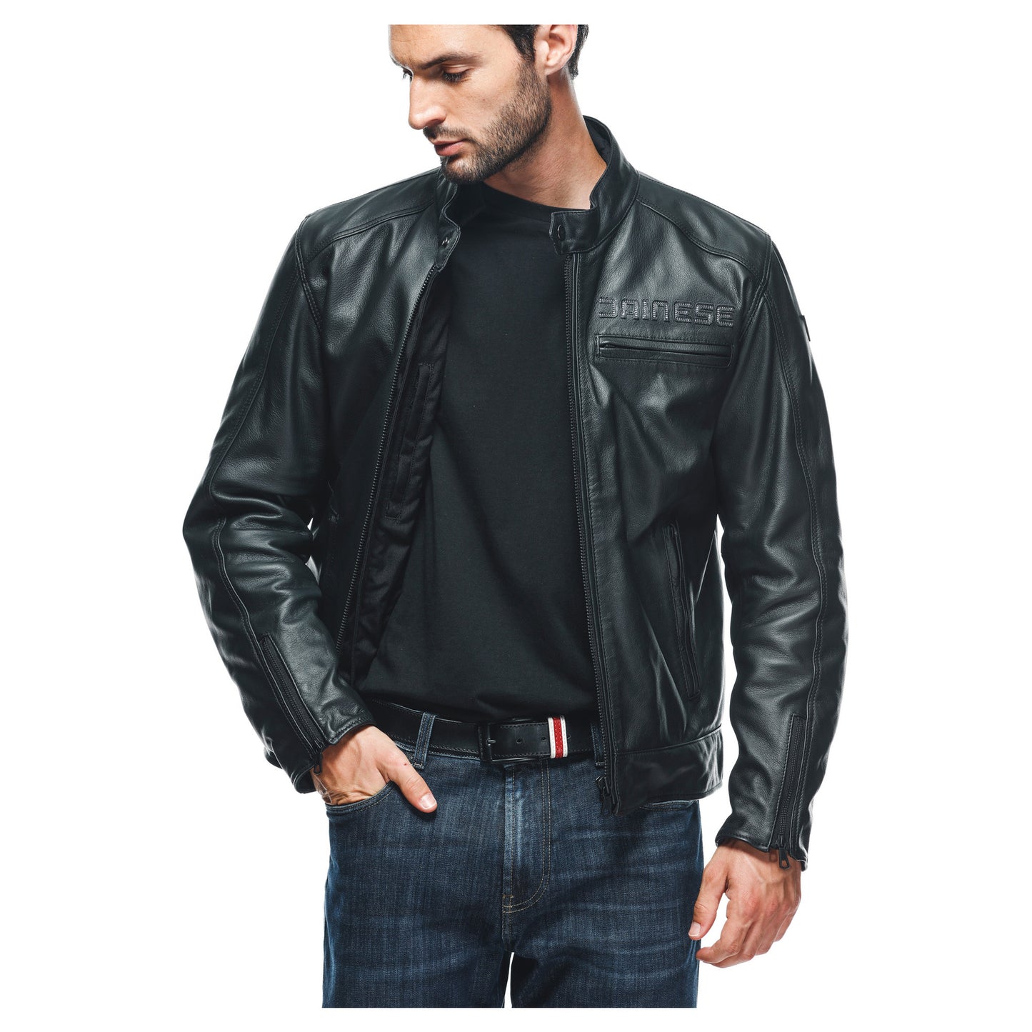 Dainese Zaurax Leather Jacket - Black