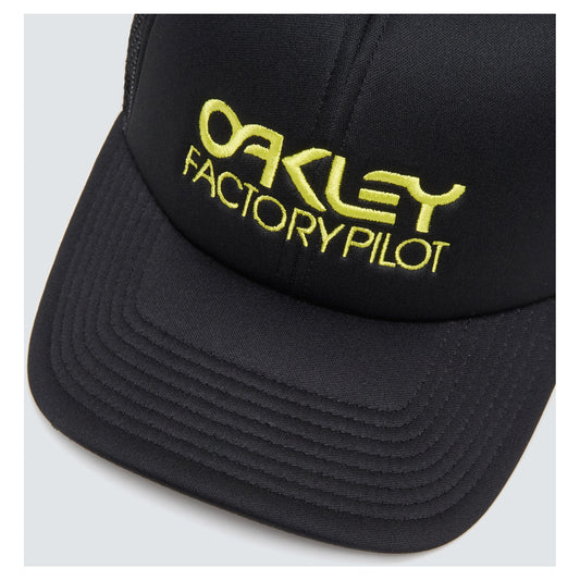 Oakley Factory Pilot Trucker Hat - Black/Sulphur