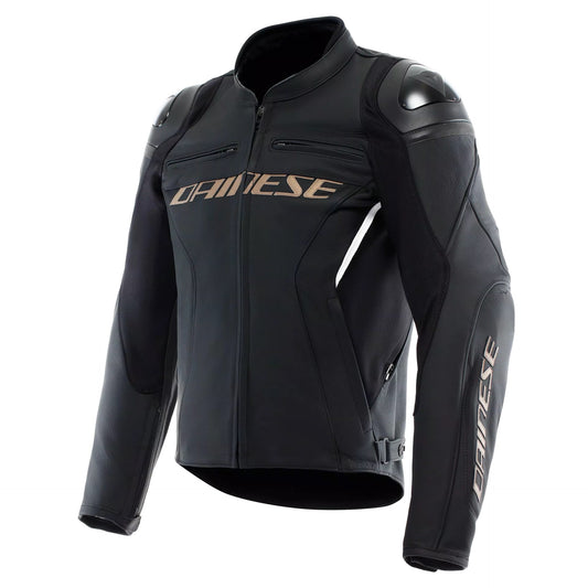 Dainese Racing 4 Leather Jacket - Black Bronze