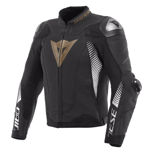 Dainese Super Speed 4 Perforated  Leather Jacket - Black Bronze