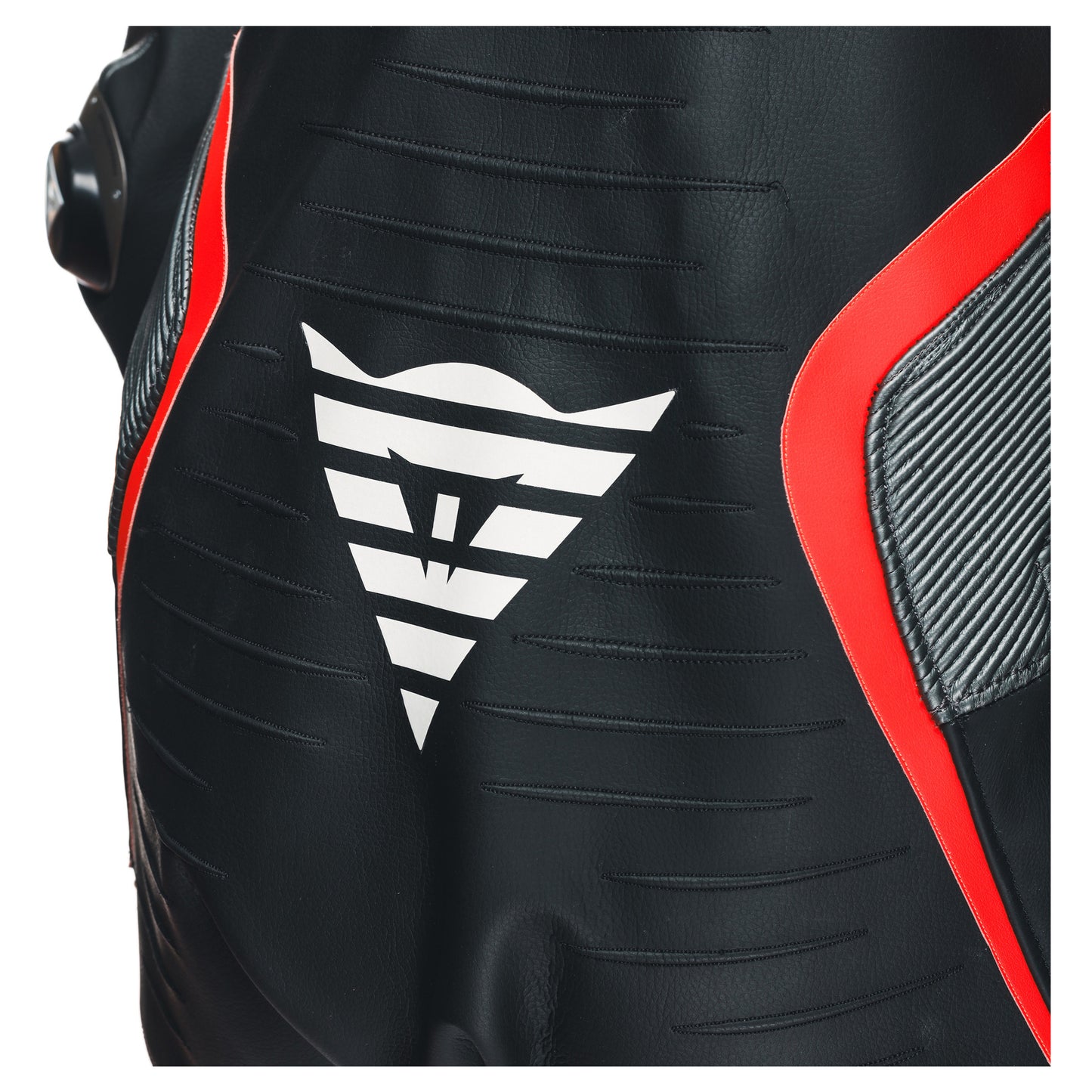 Dainese Audax D-Zip 1-Piece Perforated Leather Race Suit - Black / Red