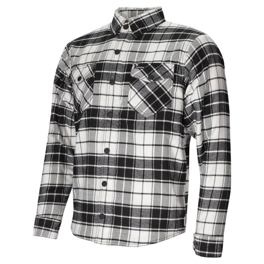 Argon Savage Kevlar Armoured Flannel Shirt - Black / White