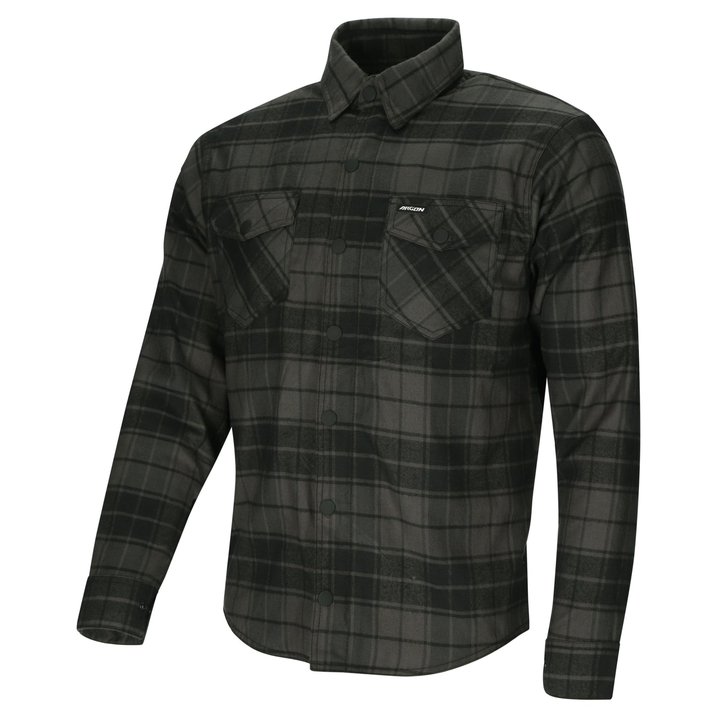 Argon Savage Kevlar Armoured Flannel Shirt - Black / Green