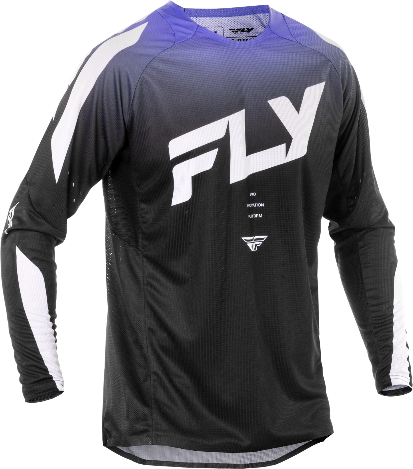Fly MX25 Evo Jersey - Black / White Purple