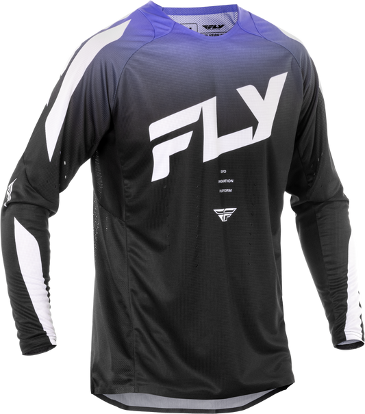 Fly MX25 Evo Jersey - Black / White Purple