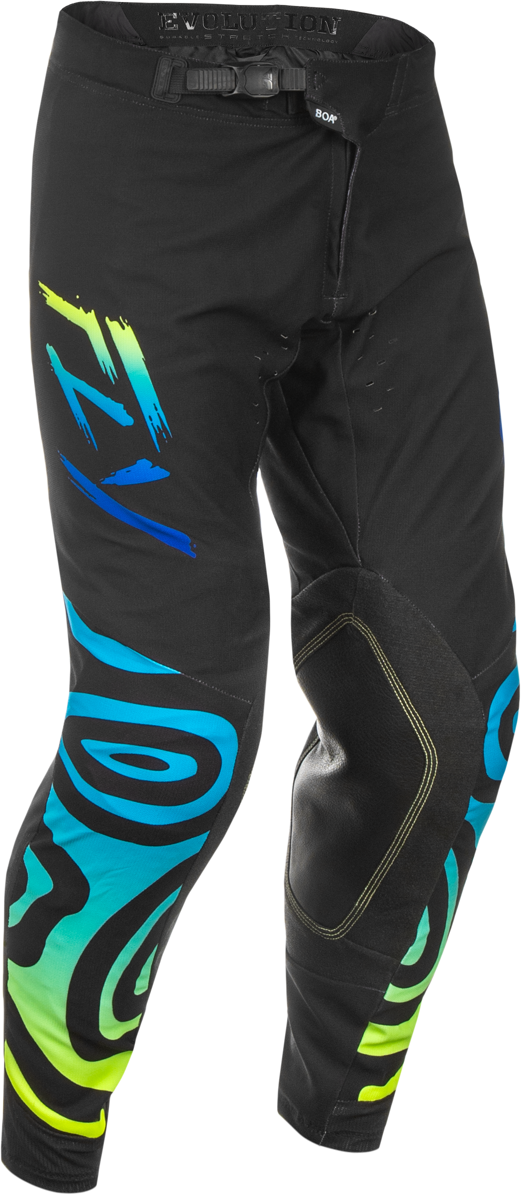 Fly MX25 Evo Zen Pants - Black Blue Yellow
