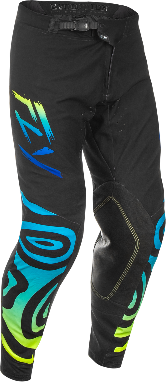 Fly MX25 Evo Zen Pants - Black Blue Yellow