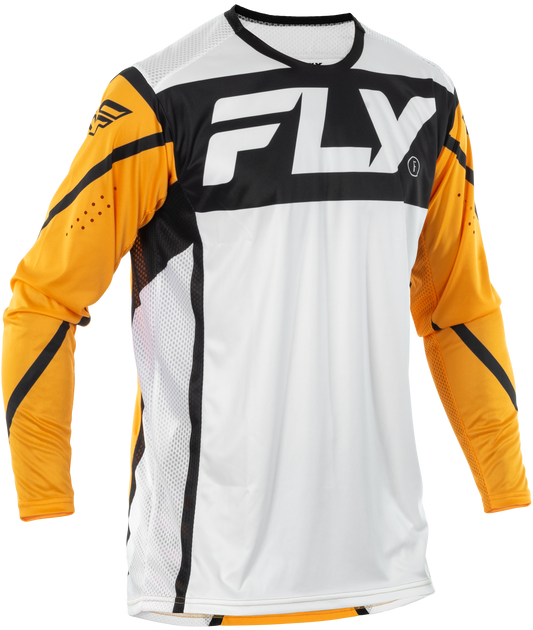 Fly MX25 Lite Jersey White - Black Mustard