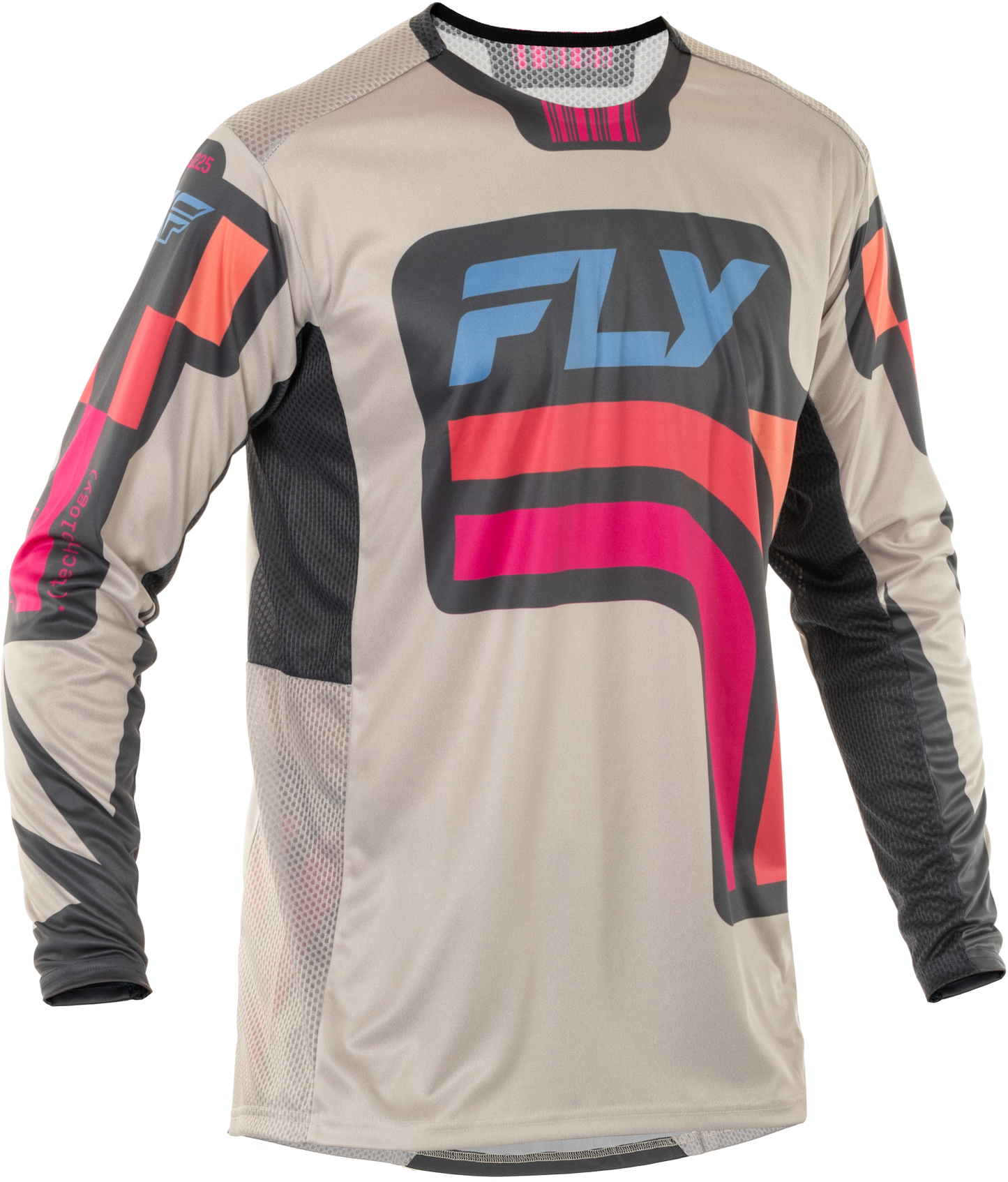 Fly MX25 Lite Vice Jersey Grey Pink