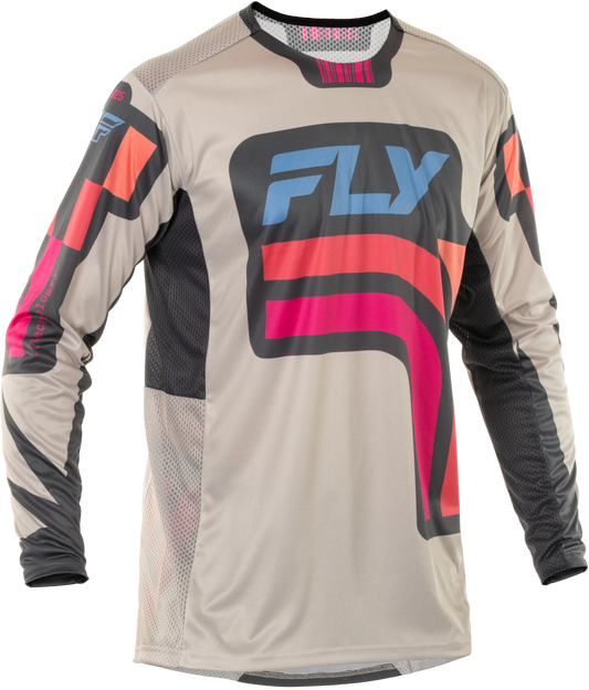 Fly MX25 Lite Vice Jersey Grey Pink