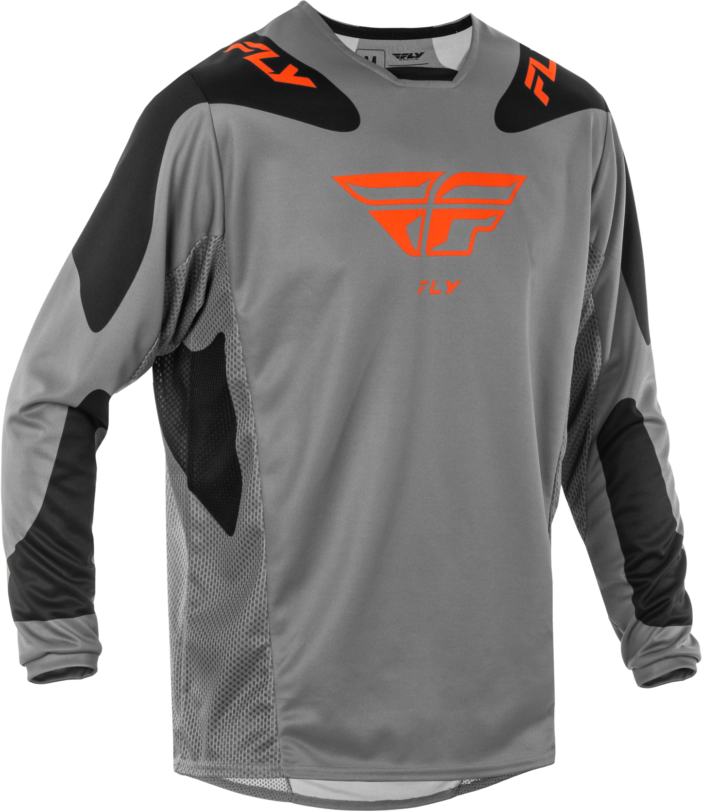 Fly MX25 Kinetic Sym Jersey Grey Orange - Black