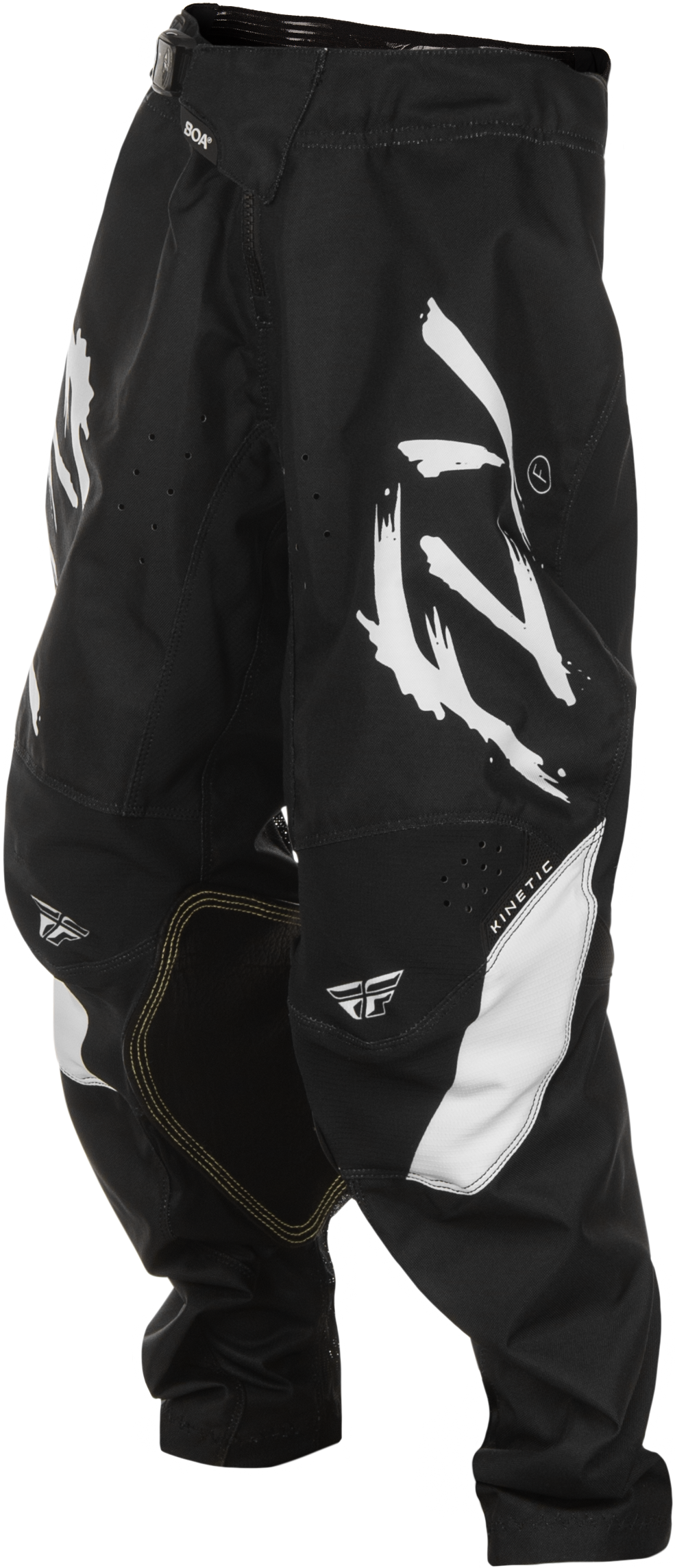 Fly MX25 Youth Kinetic Stoke Pants - Black / White